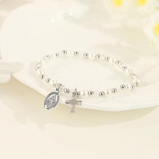 AEDAMURRA First Cross Bracelet for Teen Bracelet Gifts for Girl