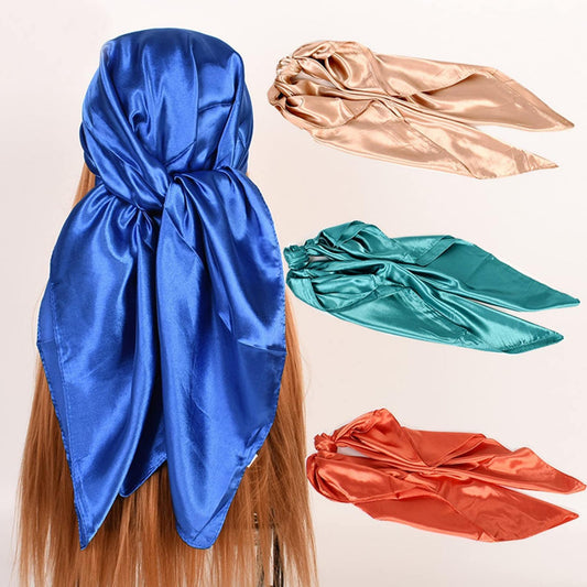 AEDAMURRA Silk Scarf for Women Hair Satin Scarf Square Silk Bandanas